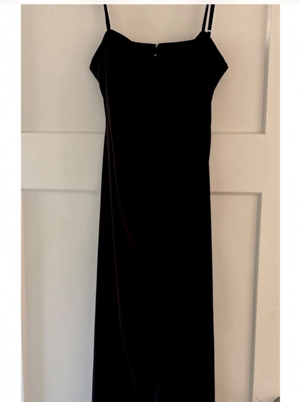 Zara Women Slit Front  Dress S Black Cut Out/open Back Strap Evening